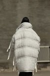 CHENPENG Gray Pleated Bubblegum Down Jacket CP20AWJ013